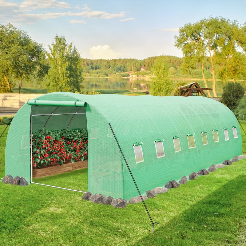 Moasis Walk-in Greenhouse with Reinforced Steel Frame