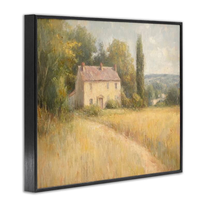 Stupell Hide Away Cottage House Framed Giclee Art Design By Petal Prints Design