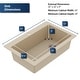 preview thumbnail 66 of 86, Karran Drop-In Quartz 33 in. 1-Hole Single Bowl Kitchen Sink Kit