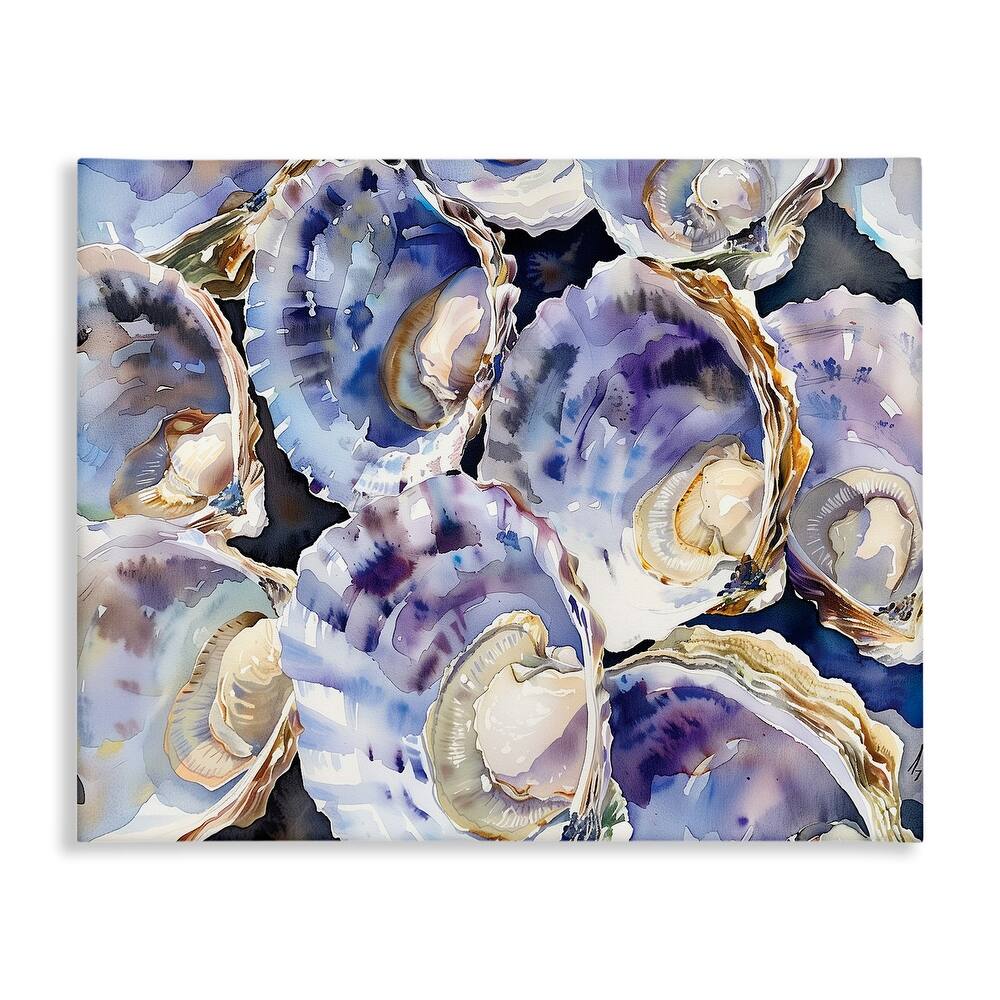 Stupell Maritime Clams & Oysters Canvas Wall Art Design By Heidi Kuntz