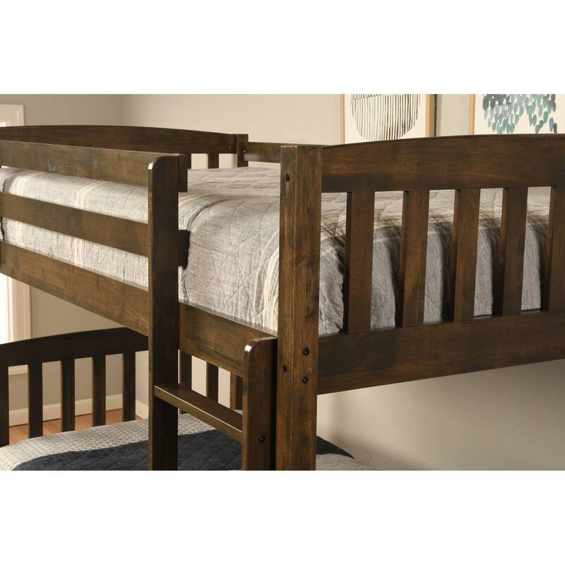 Somette Claire Twin Bunk Bed with Trundle and Tray