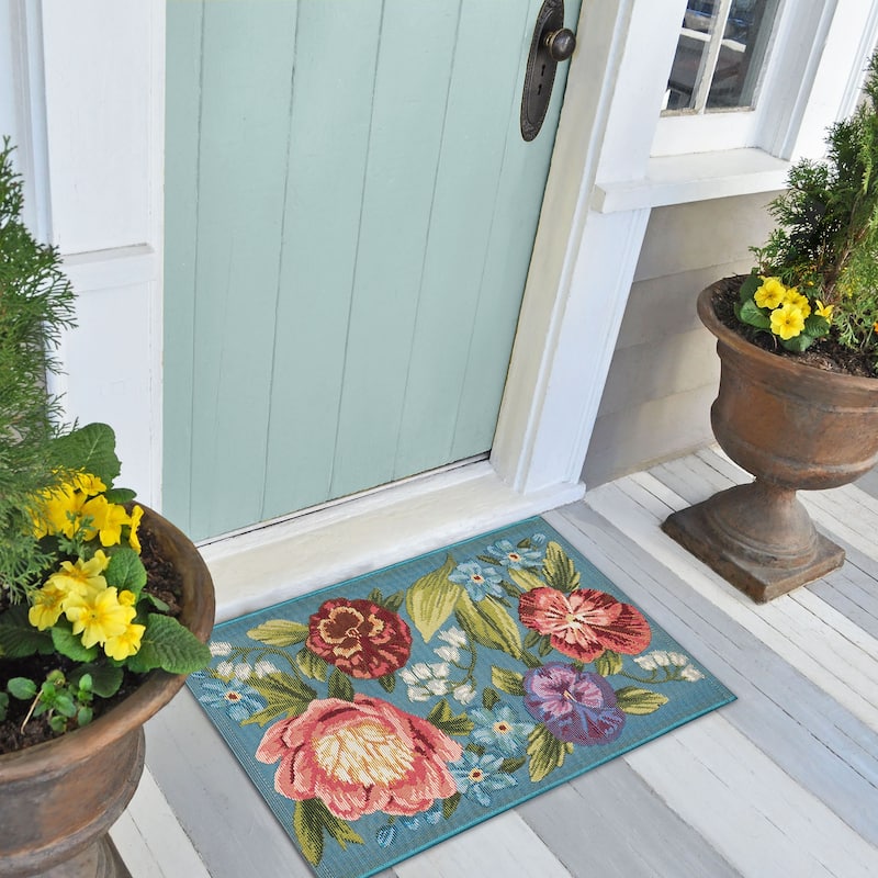 Liora Manne Esencia Secret Garden Indoor/Outdoor Mat