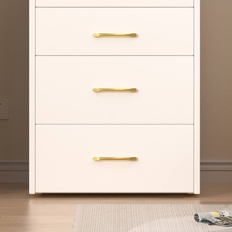 3 in 1 Small Vanity Desk Set, Vanity Table with Glass Desktop and Drawers, Makeup Table with Lights and Open Top Mirror