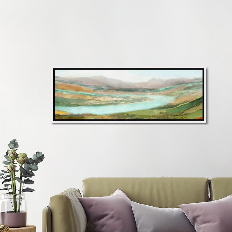 iCanvas "Aerial Landscape" by Edward Selkirk Framed Canvas Print