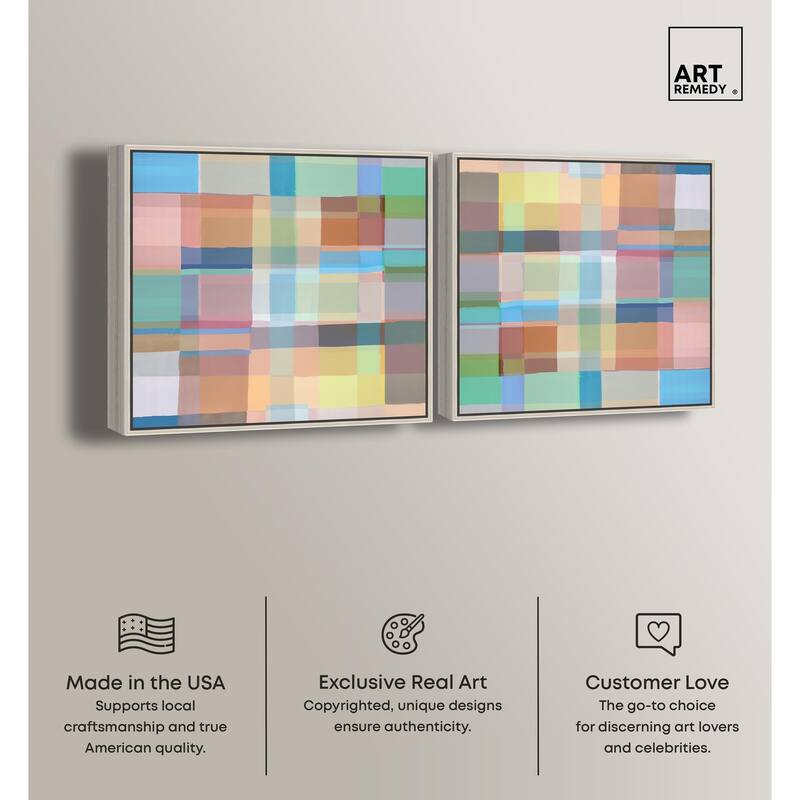 Mosaic Sneaker Canvas by Art Remedy