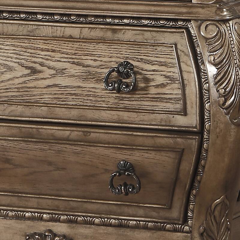 Liam Vintage Gold Oak 3-drawer Nightstand