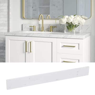 36 in. Engineered Marble Backsplash For Cabinet Vanity