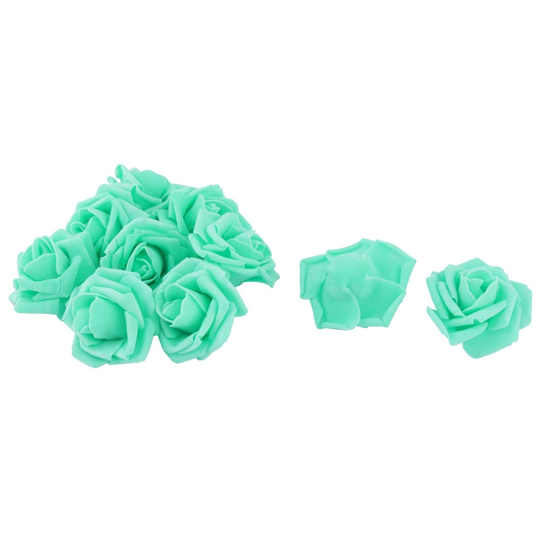 Shop Wedding Party Foam Craft Artificial Rose Flower Heads Buds Diy Decor Green 10pcs On Sale Overstock 28898453