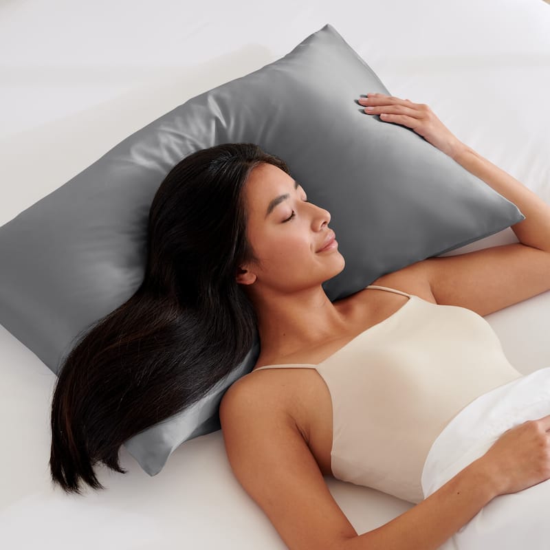Bare Home Mulberry Silk Pillowcase for Hair and Skin, 19 Momme Silk