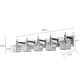 preview thumbnail 37 of 182, 2/3/4-Light Modern Bathroom Crystal Vanity Light Wall Sconces