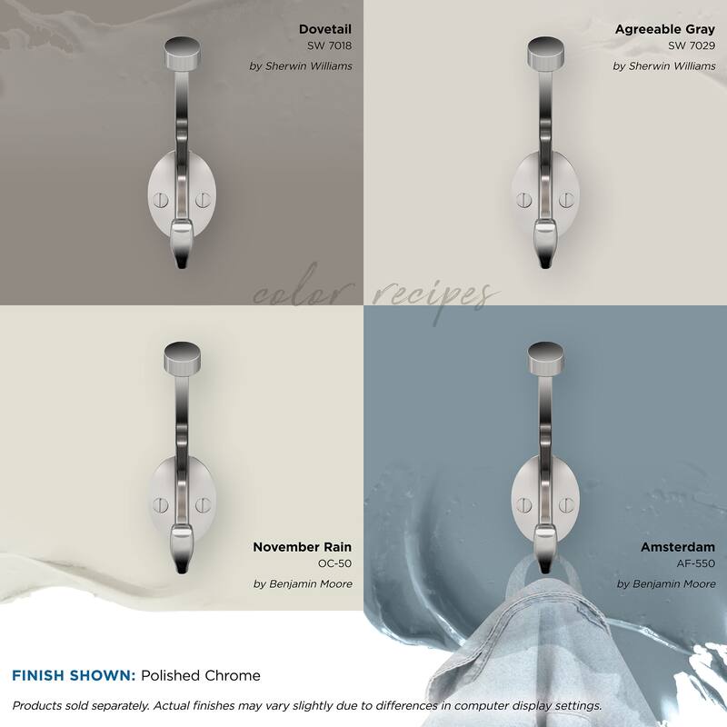 Amerock Adare Double Prong Decorative Wall Hook