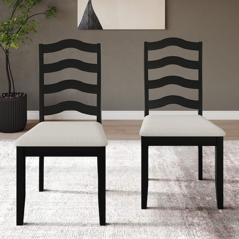 CraftPorch Sophistique Wooden Dining Chairs (Set of 2) - N/A