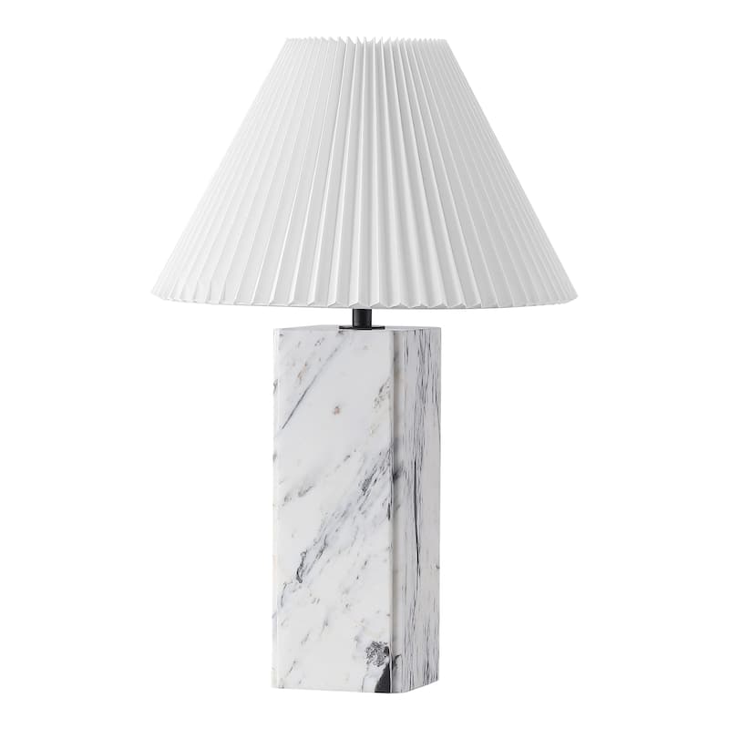 SAFAVIEH Couture Mackenzie Square Marble Table Lamp - 16"W x 16"D x 25"H