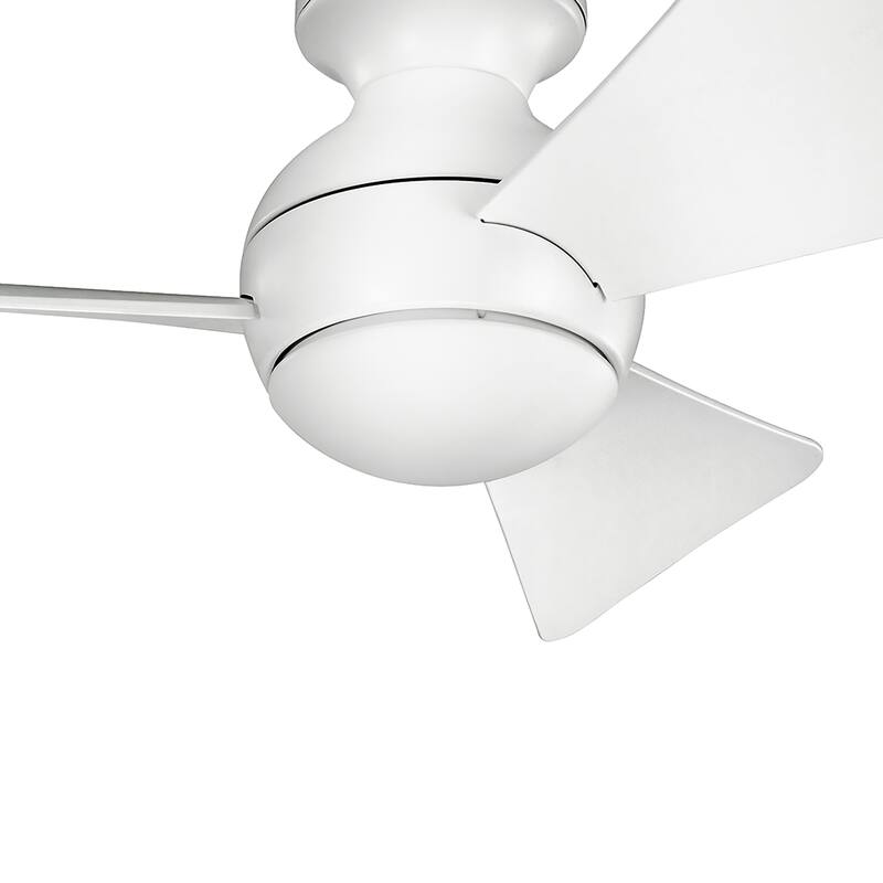 Kichler Lighting Sola Collection 34-inch Matte White LED Ceiling Fan