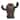 Transpac Metal 18 in. Brown Spring Prickly Cactus Planter