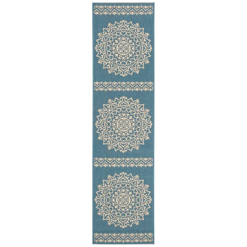 SAFAVIEH Beach House Angelien Indoor/ Outdoor Waterproof Patio Backyard Rug