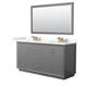 Option Dark Gray, Bronze Trim, Giotto Quartz Top