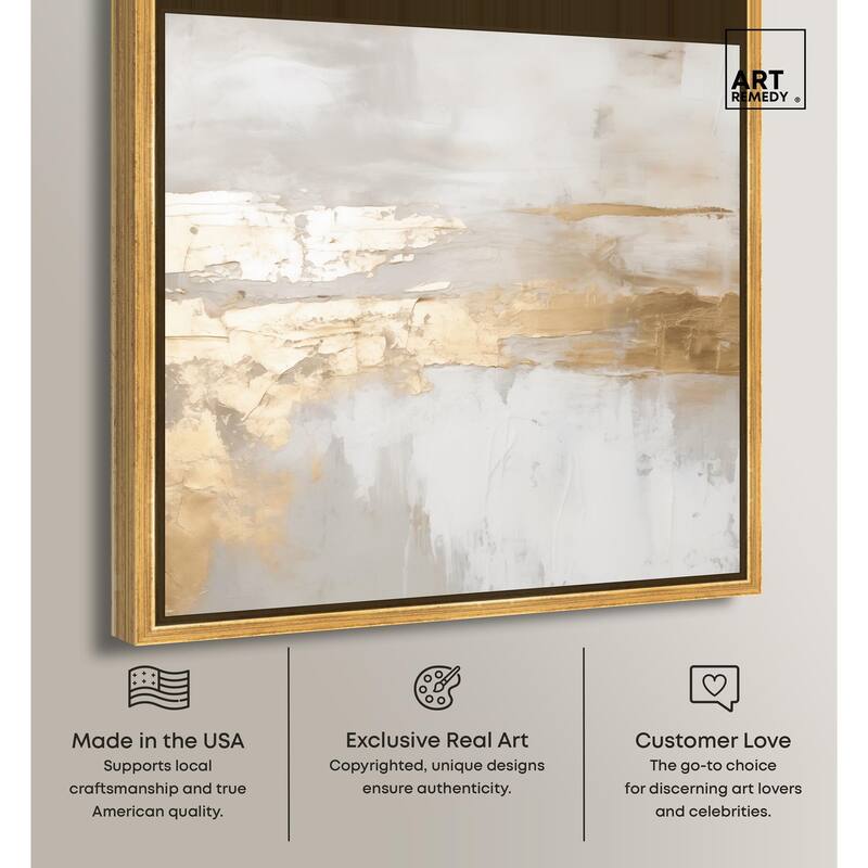 Melted Goldscape II Canvas by Art Remedy