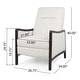 preview thumbnail 38 of 63, Veatch Contemporary Upholstered Pushback Recliner by Christopher Knight Home