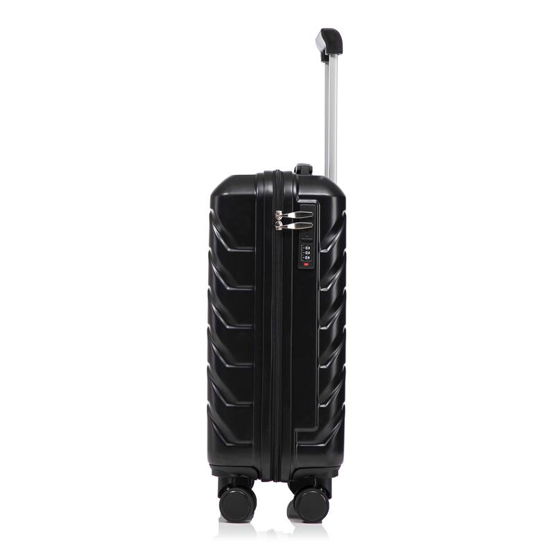 20 Inch ABS Hard Shell Travel Checked Luggage, Scratch Resistant Surface Four Multi-Directional Wheels, With Combination Lock