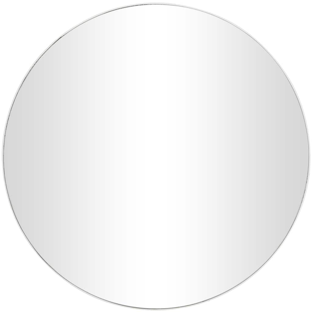 Wooden Wall Mirror with Thin Minimalistic Frame - White - Roche River Decor