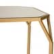 preview thumbnail 13 of 41, Glitzhome Set of 2 Glam Glass Modern Side Table Sofa Table