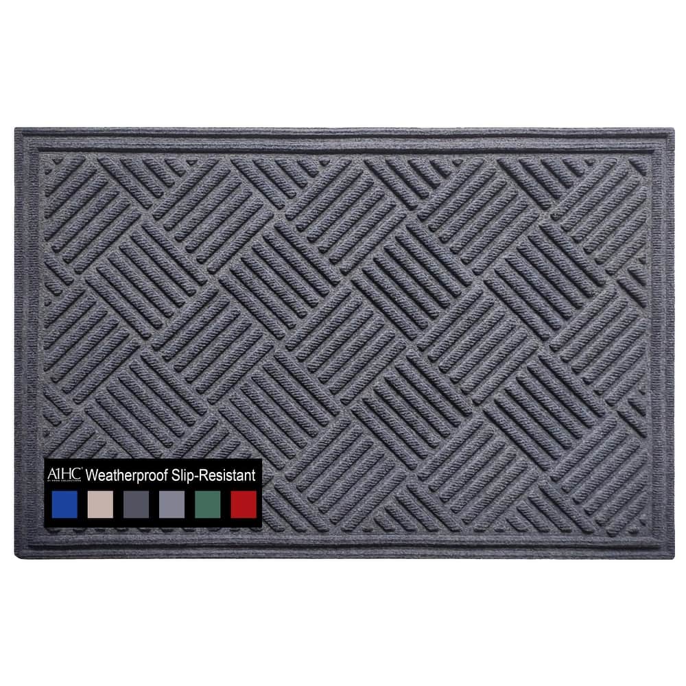 A1HC New All Weather Superior Dirt and Moisture Absorbing Polypropylene Door Mat with Non-Slip Backing for Inside Outside Use