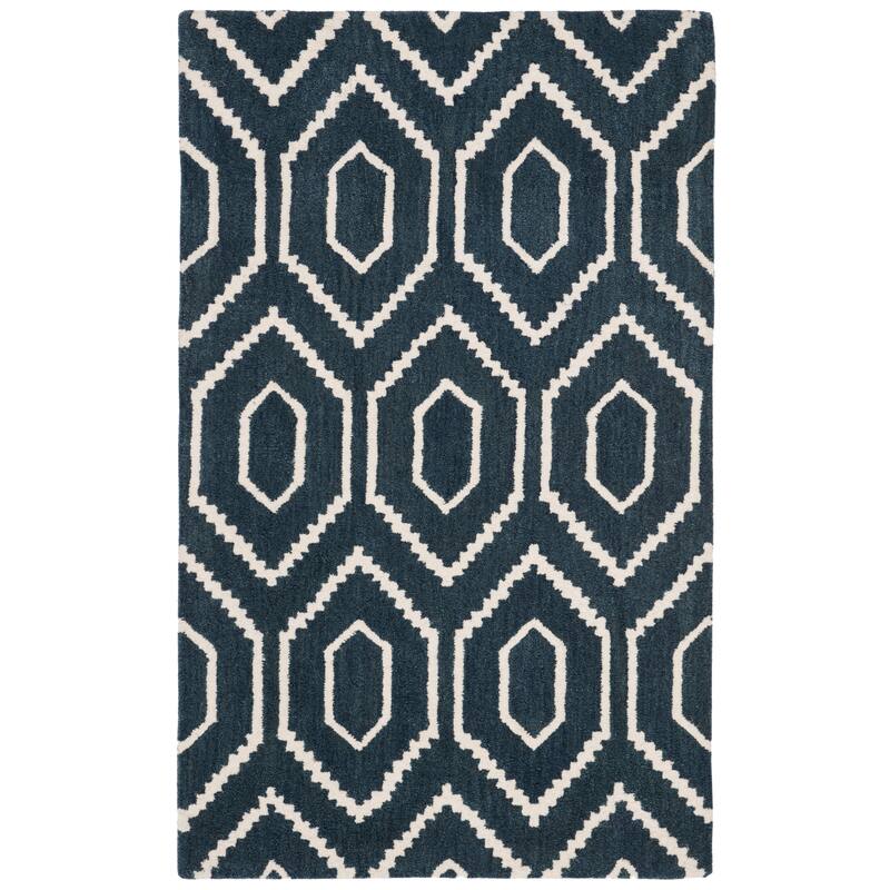 SAFAVIEH Handmade Himalaya Geranium Leaf Modern Wool Rug