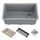 preview thumbnail 105 of 122, KRAUS Bellucci Workstation Undermount Granite Composite Kitchen Sink
