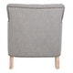 preview thumbnail 6 of 8, SAFAVIEH Manchester Light Grey Tufted Club Chair - 28" x 34.4" x 32.7"