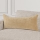 preview thumbnail 69 of 130, Villa by Classic Home Harriet Velvet Throw Pillow 16x36 - Wheat