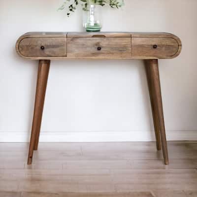 Artisan furniture Oak-ish Round Dressing Table