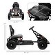 preview thumbnail 3 of 5, Kids Pedal Go Kart, Outdoor Ride on Toys with Adjustable Seat, Sharp Handling, Handbrake