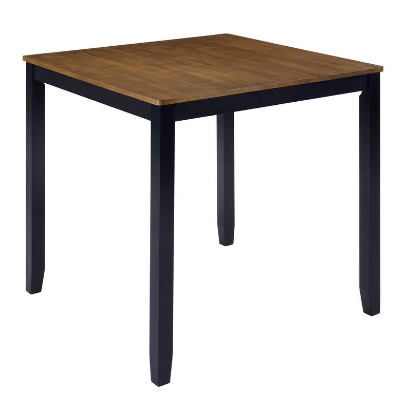 Counter Height Dining Table Set for 4-Person, 5-Piece Wooden Dining Table Set, Including Square Dining Table & 4 Chairs