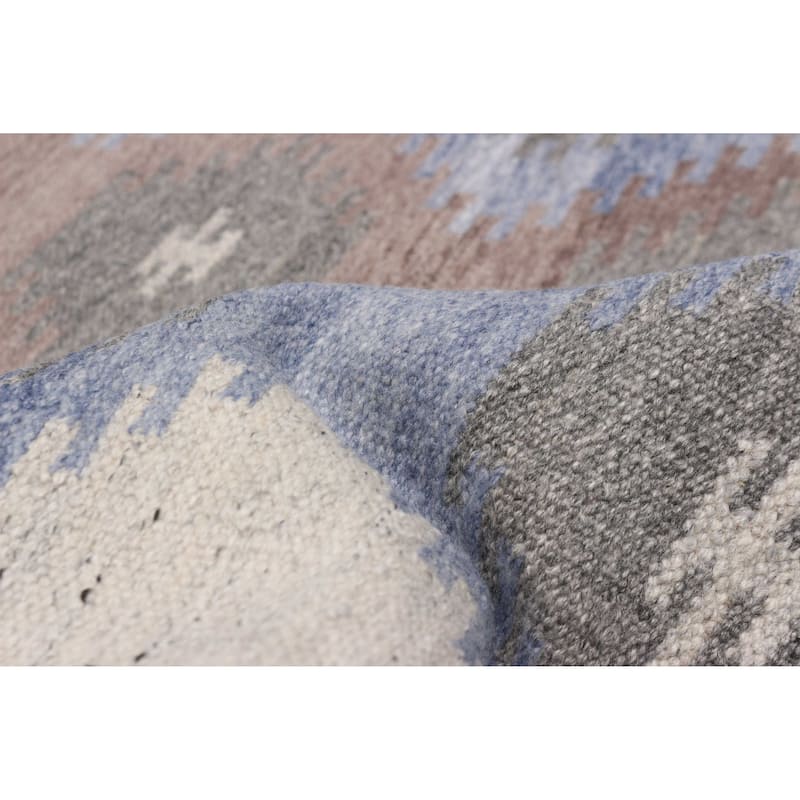 Ankara FW Slate Blue Kilim 5'2" x 8'1" - 5'2 x 8'1