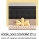 preview thumbnail 18 of 59, alazyhome Upholstered Platform Bed Frame with Button Tufting Headboard
