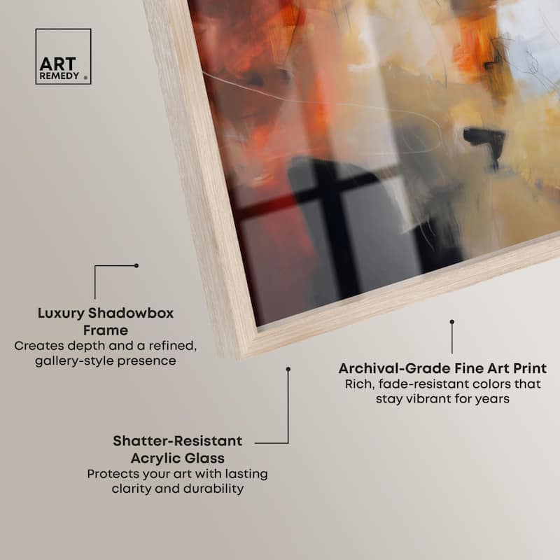 Earth and Fire I Shadowbox by Art Remedy