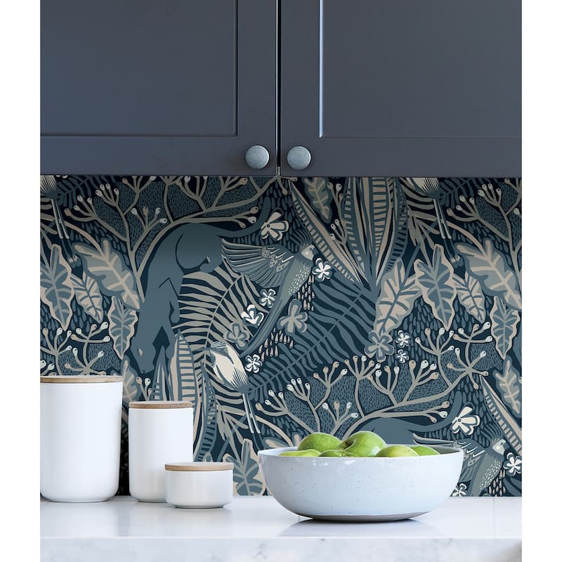 Pip & Lo Blues Poise Peel & Stick Wallpaper