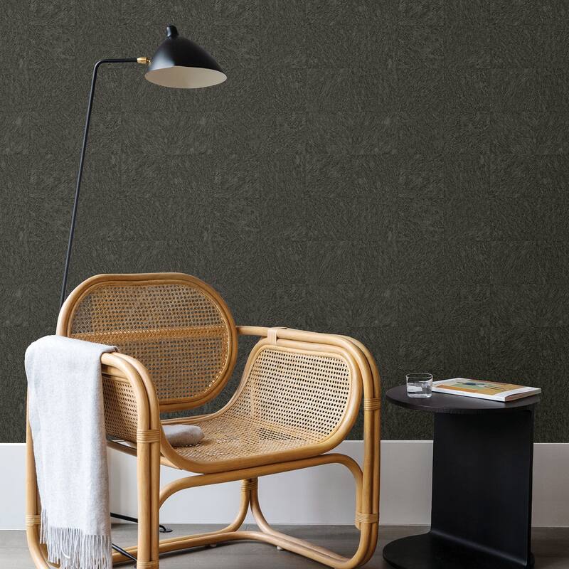 Glam Murfreesboro Light Brown Animal Hide Wallpaper - Espresso