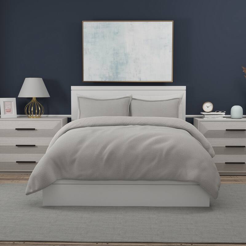 Portico Crossed Matelasse 3 Piece Comforter Set On Sale Bed Bath