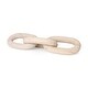 preview thumbnail 17 of 22, Tayla Large Black-Brown Wood Chain Link 9.5L x 2.0W x 21.0H - Tan