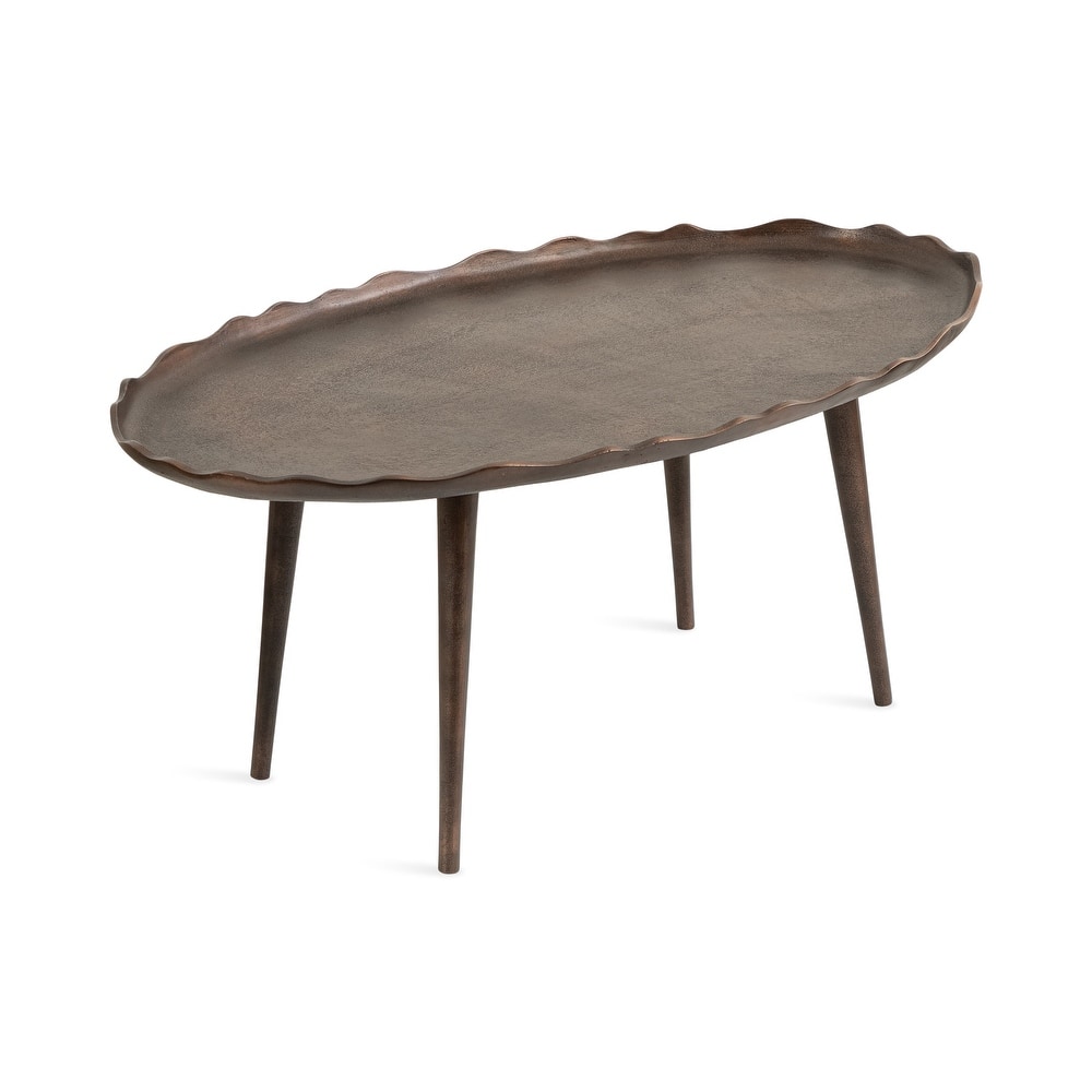 Kate and Laurel Alessia Oval Coffee Table
