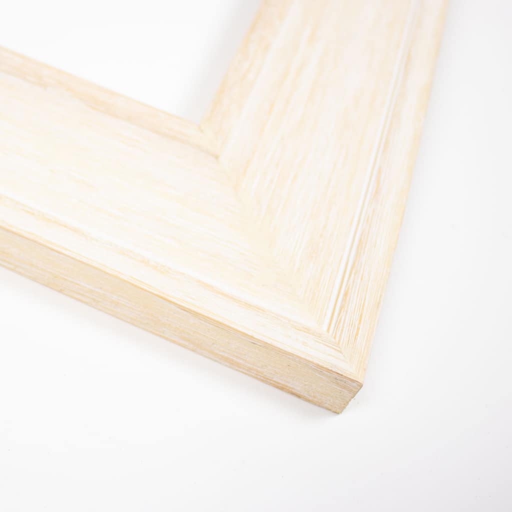 18x48 Frame White Solid Wood Picture Frame Width 3 Inches | Interior Frame Depth 0.5 Inches