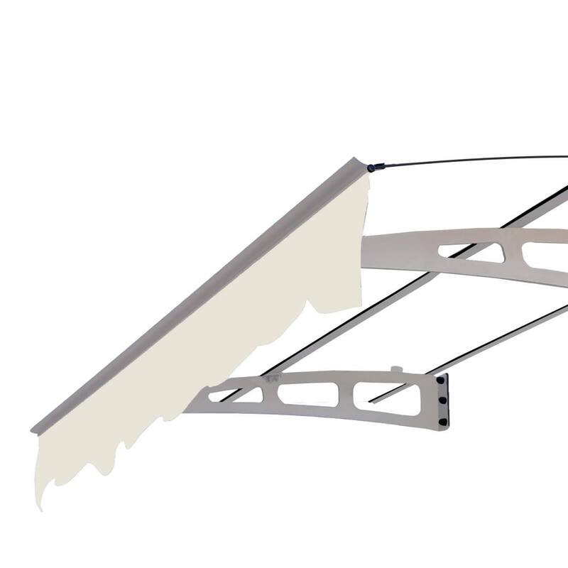 Wall-mounted window and door awnings for wooden wall rooms