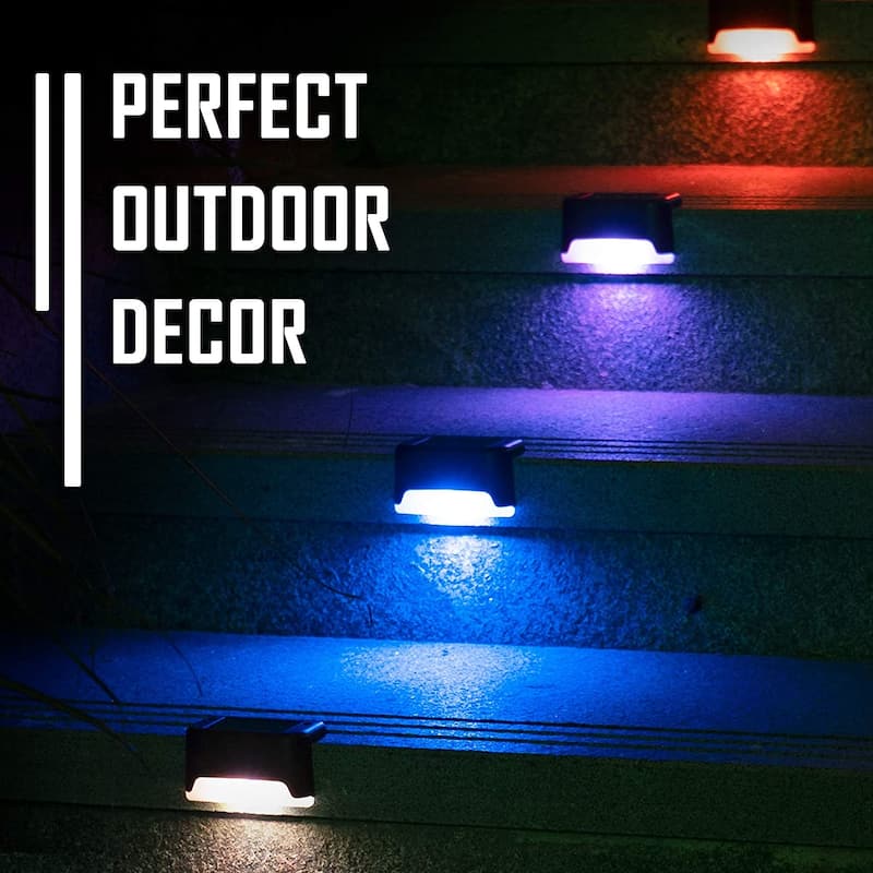 4Pack Solar Deck Waterproof Lights