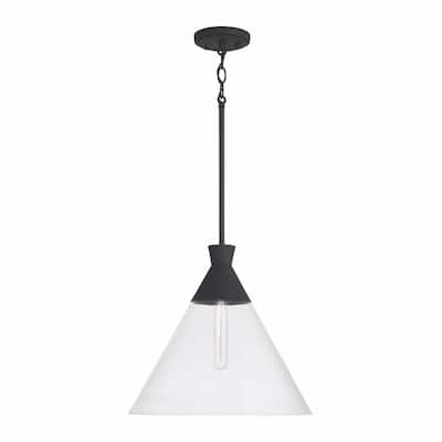 Paloma 1-light Hanging Pendant w/ Clear Glass