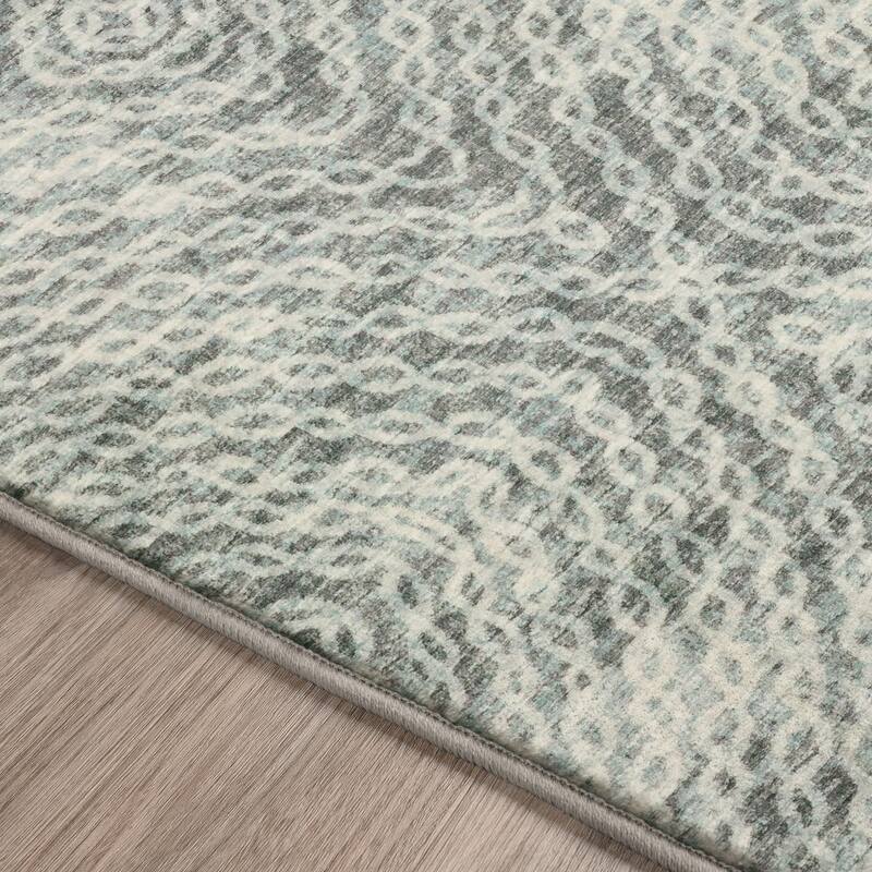 Indoor/ Outdoor Addison Bravado Link Washable Area Rug