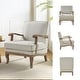 preview thumbnail 18 of 32, Rinaldo Farmhouse Polyester Armchair with Comfortable Backrest and Cushion by HULALA HOME