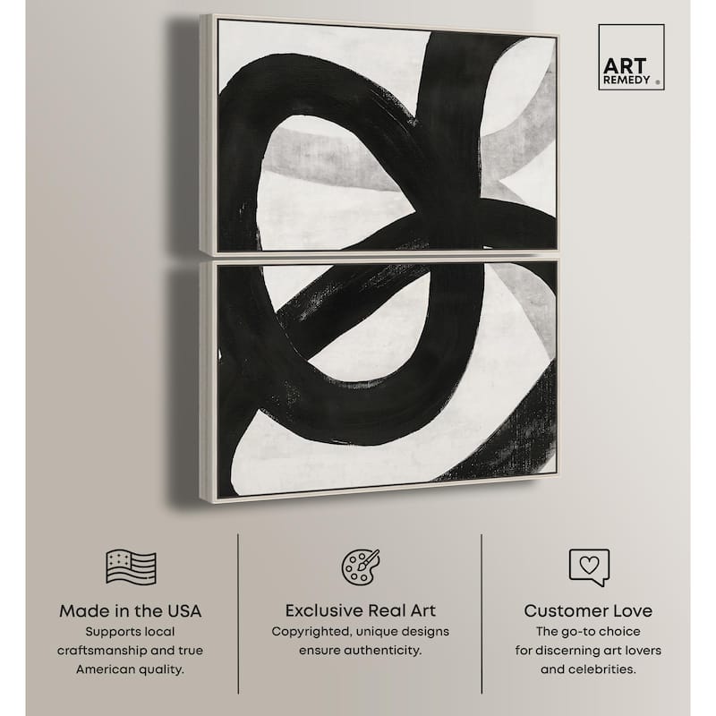 Infinite Loop I Canvas Set of 2 by Art Remedy