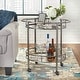 preview thumbnail 1 of 13, Lifestorey Devin Oval Metal Bar Cart